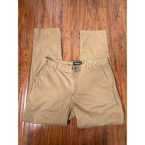 Rodd & Gunn Pants Mens 34R Brown Golf Chino Straight Zip Fly Casual